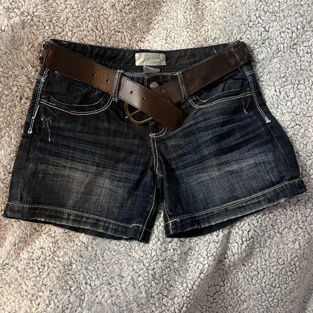 Maurices Dark Denim Shorts